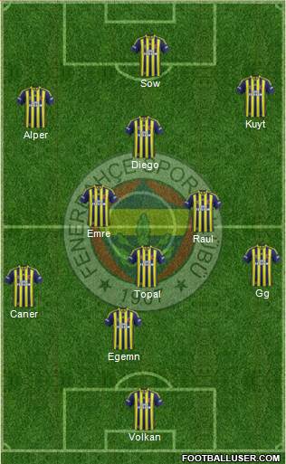 Fenerbahçe SK Formation 2015
