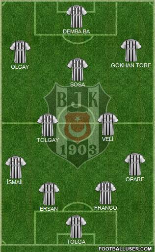 Besiktas JK Formation 2015