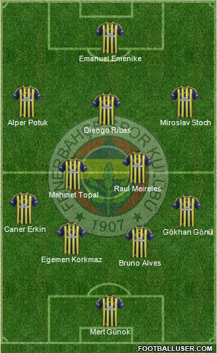 Fenerbahçe SK Formation 2015