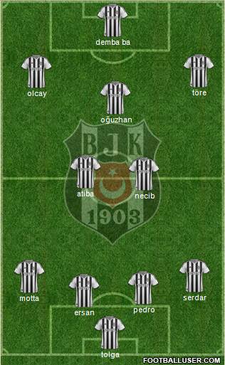 Besiktas JK Formation 2015