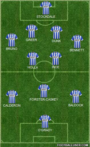 Brighton and Hove Albion Formation 2015