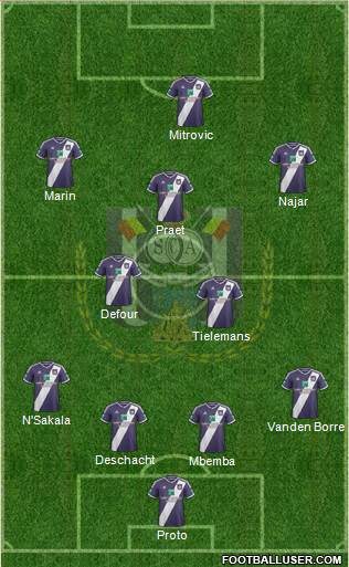 RSC Anderlecht Formation 2015