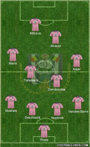 RSC Anderlecht Formation 2015