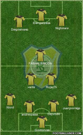 CD Itagüí Ditaires Formation 2015