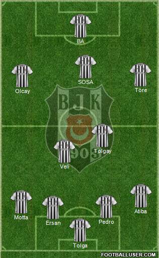 Besiktas JK Formation 2015