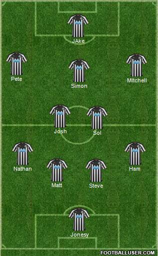 Newcastle United Formation 2015