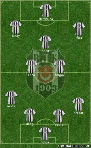 Besiktas JK Formation 2015