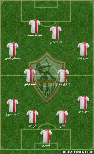 Zamalek Sporting Club Formation 2015