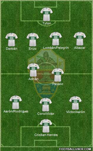 Elche C.F., S.A.D. Formation 2015