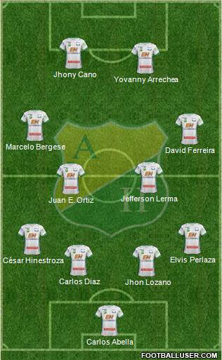 CD Atlético Huila Formation 2015