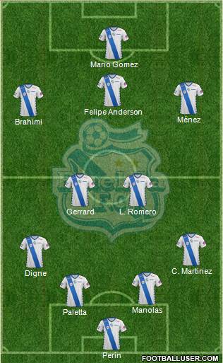 Club Puebla de la Franja football formation