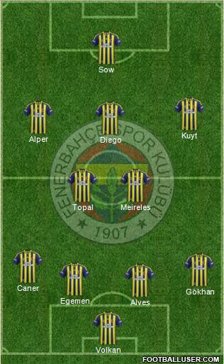 Fenerbahçe SK Formation 2015