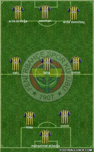 Fenerbahçe SK Formation 2015