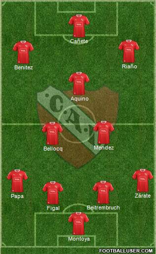Independiente Formation 2015