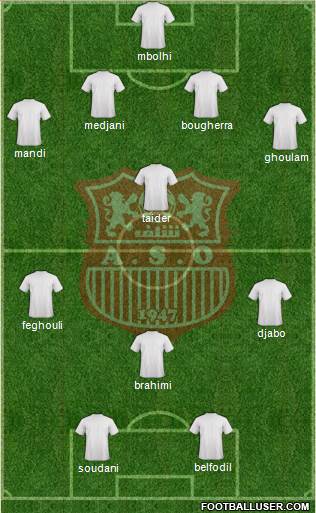 Amel Saad Olympic Chlef football formation