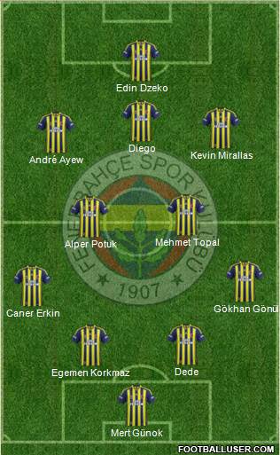 Fenerbahçe SK Formation 2015
