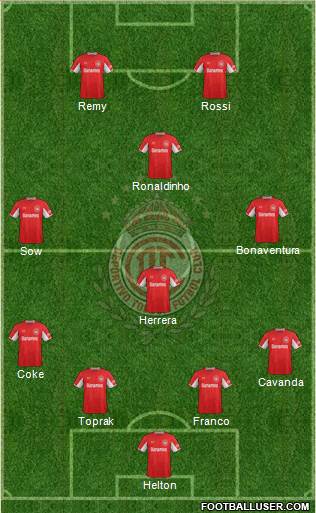 Deportivo Toluca Formation 2015
