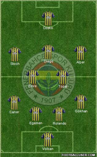 Fenerbahçe SK Formation 2015