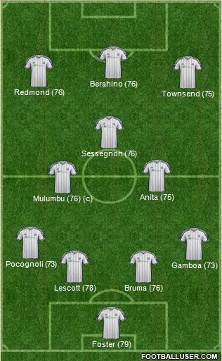West Bromwich Albion Formation 2015