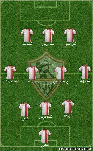 Zamalek Sporting Club Formation 2015