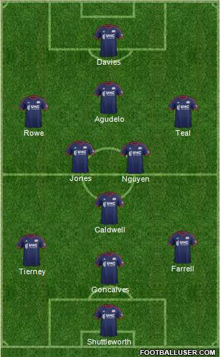 New England Revolution Formation 2015