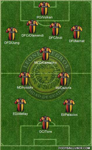 Club Universidad de Guadalajara Formation 2015