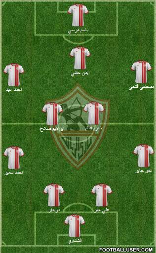 Zamalek Sporting Club Formation 2015