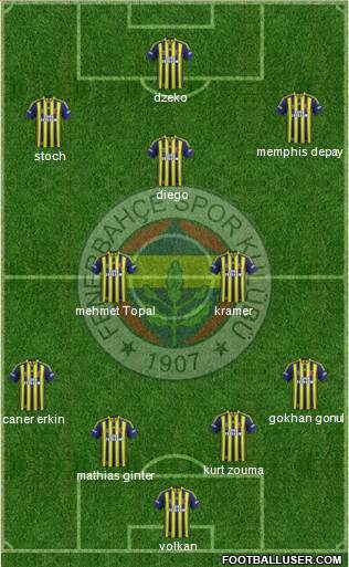 Fenerbahçe SK Formation 2015