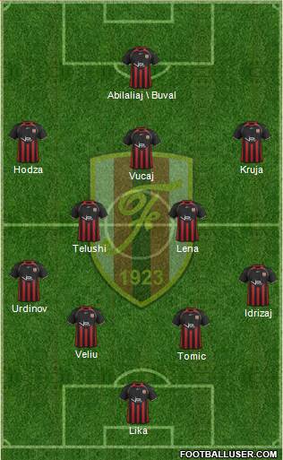 KS Flamurtari Vlorë Formation 2015