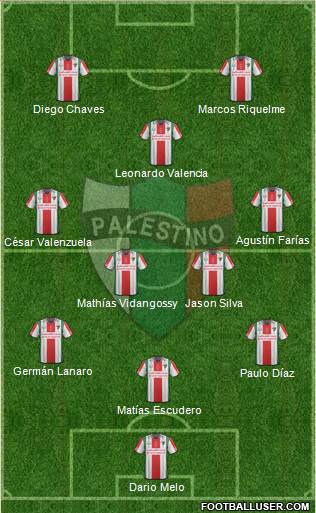 CD Palestino S.A.D.P. Formation 2015