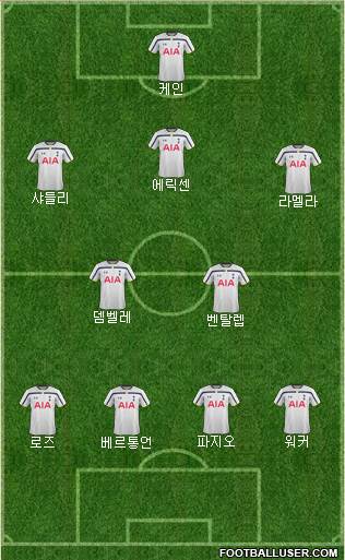 Tottenham Hotspur Formation 2015