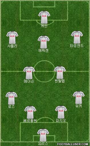 Tottenham Hotspur Formation 2015