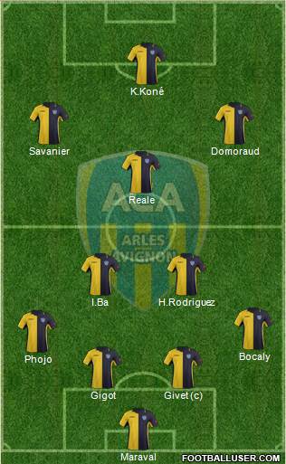 Athlétic Club Arles-Avignon football formation