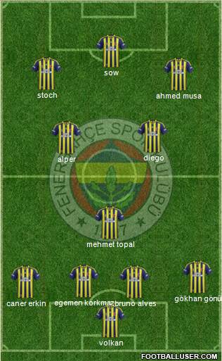 Fenerbahçe SK Formation 2015