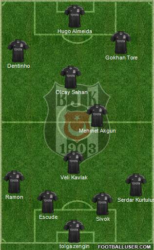 Besiktas JK Formation 2015