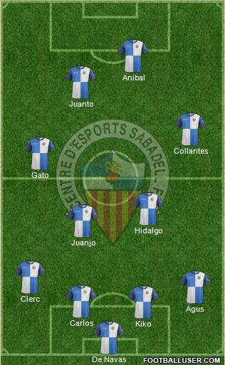 C.E. Sabadell Formation 2015