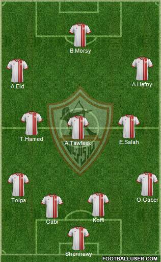 Zamalek Sporting Club Formation 2015