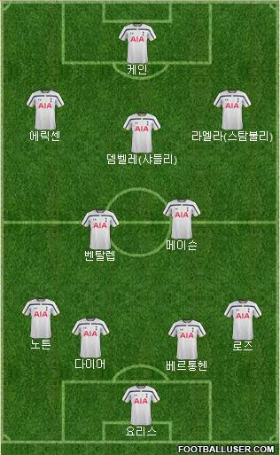 Tottenham Hotspur Formation 2015