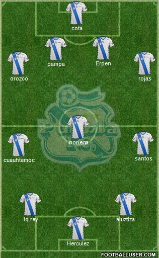 Club Puebla de la Franja football formation