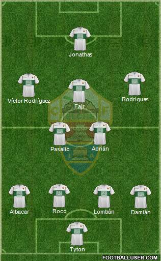 Elche C.F., S.A.D. Formation 2015