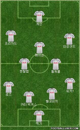 Tottenham Hotspur Formation 2015