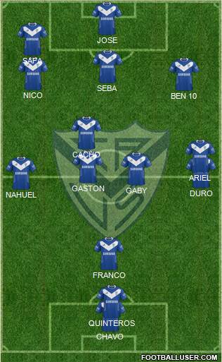Vélez Sarsfield Formation 2015