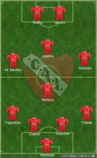 Independiente Formation 2015