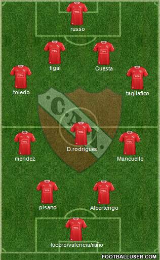 Independiente Formation 2015