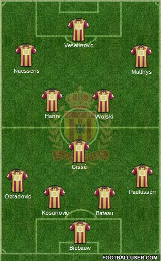 Yellow Red KV Mechelen Formation 2015