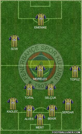 Fenerbahçe SK Formation 2015