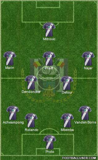 RSC Anderlecht Formation 2015