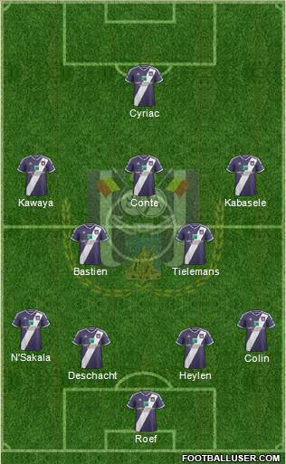 RSC Anderlecht Formation 2015