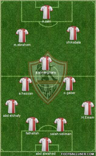Zamalek Sporting Club Formation 2015
