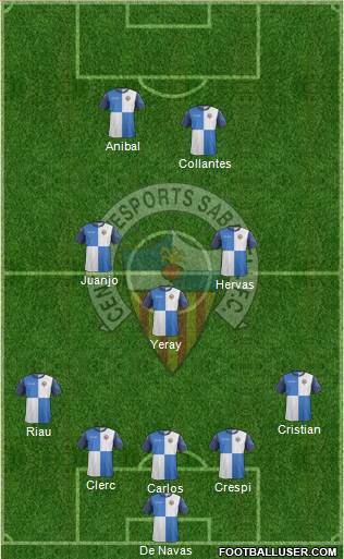 C.E. Sabadell Formation 2015